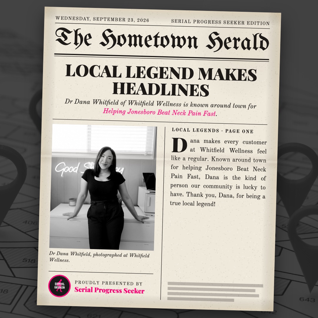 Newspaper template: Dr Dana Whitfield on the front page