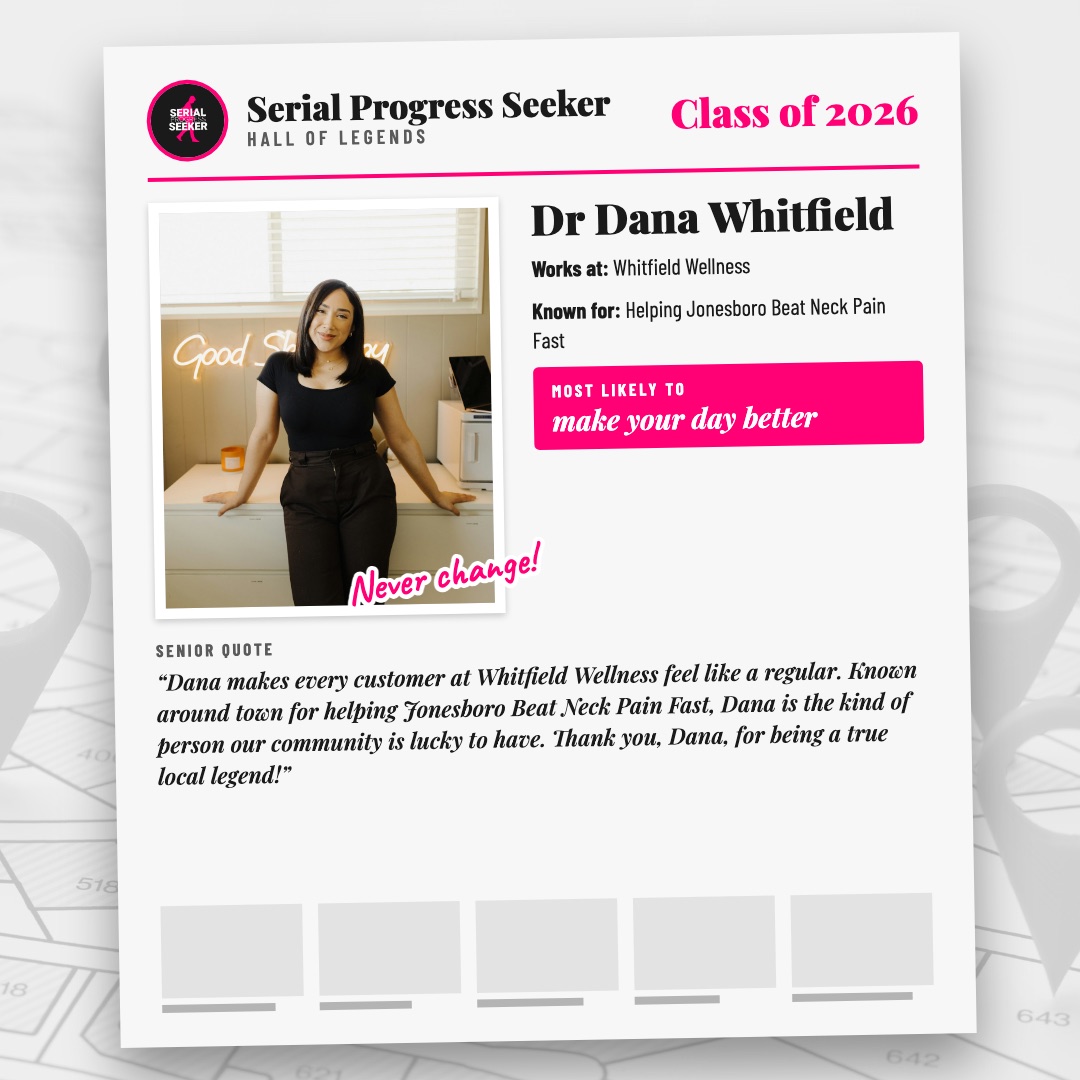 Yearbook page template featuring Dr Dana Whitfield